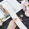thumbnail image 3 of 354 x 2in Crown Molding Peel and Stick Foam White Self Adhesive Flexible Trim 3D Sticky Vintage Decorative Wallpaper Border Wall Edging Foam Baseboard Mirror Border Wall Lines Hotel DIY Decor, 3 of 9