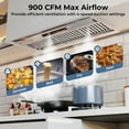 thumbnail image 3 of Costway 36 Inch Under Cabinet Range Hood with 4 Fan Speeds, Touch/Gesture/Remote Control, 3 of 9