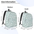 thumbnail image 3 of Lsque White Swan Pattern Canvas Daypack, Durable Backpack, High-quality Versatile Backpack,Vintage Compact Backpack-Small, 3 of 6