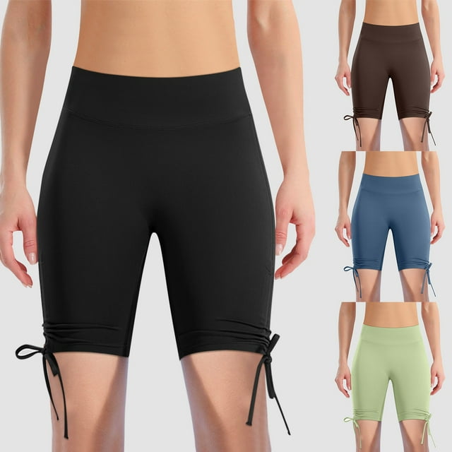 iTNHFP Womens Shorts Casual Women's Shorts High Waist Yoga Workout Gym Running Volleyball Spandex Shorts