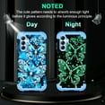 thumbnail image 4 of Casetego for Samsung Galaxy A16 5G Case,Glow in The Dark Three Layer Heavy Duty Shockproof Protection Hard Plastic Bumper+Soft Silicone Protective Case,Blue Butterfly, 4 of 8