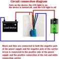 thumbnail image 5 of Interruptor de botón con enganche de metal - Interruptor de palanca impermeable con enchufe de cable (LED azul y rojo), 5 of 5