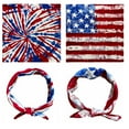 thumbnail image 2 of lanema IndependenceDay Cowboy Bandannas Cool Neckscarf Square Kerchiefs Hiphop Headwrap, 2 of 8