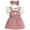 Pink, variant on Xyant Newborn Baby Girl Summer Overall Dress Infantl Short Sleeves Ribbed Romper Bow Skirt Set 3Pcs Outfits (Pink,6-9 Months)