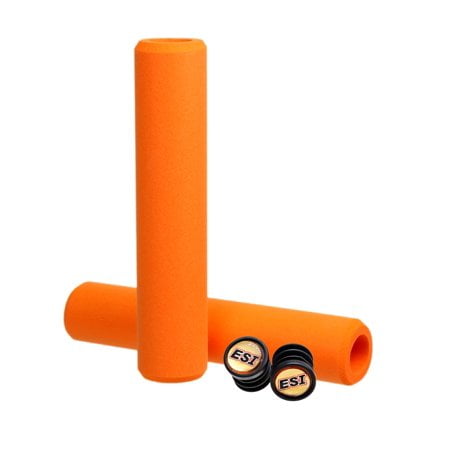 Esi Racer'S Edge Mtb Grip - Thin And Light Handlebar Grips - Extra Light Bike Grips Orange