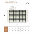 thumbnail image 2 of Sage Green Black Plaid Hallway Runner Rug 2'x5', Farmhouse Green Black Checkered Washable Kitchen Runner Rug with Tassels, Laundry Room Rugs Woven Cotton Carpet for Bedroom Entryway Front Door, 2 of 9