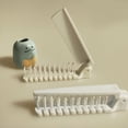 thumbnail image 2 of BRIGHTFUFU 3pcs Travel Hair Brush Collapsible Anti-static For Daily Use White Plastic, 2 of 8