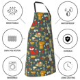 thumbnail image 6 of Bingfone Cute Animal Forest Apron Gifts For Men, Women Professional Grade Chef Apron for Kitchen,BBQ & Grill, 6 of 8