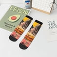 thumbnail image 7 of Pofeuu Psychedelic Band Hotdog Art Print 30cm Socks, Adult Running Hiking Socks for Youth and Adult, 7 of 7