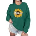 thumbnail image 1 of Mama Sweatshirts Culottes pour Femmes pour Femmes Chandail en Molleton Oversize Col Rond Coupe Ample Manches Longues Chandail pour la Fête des Mères TG Vert, 1 of 7