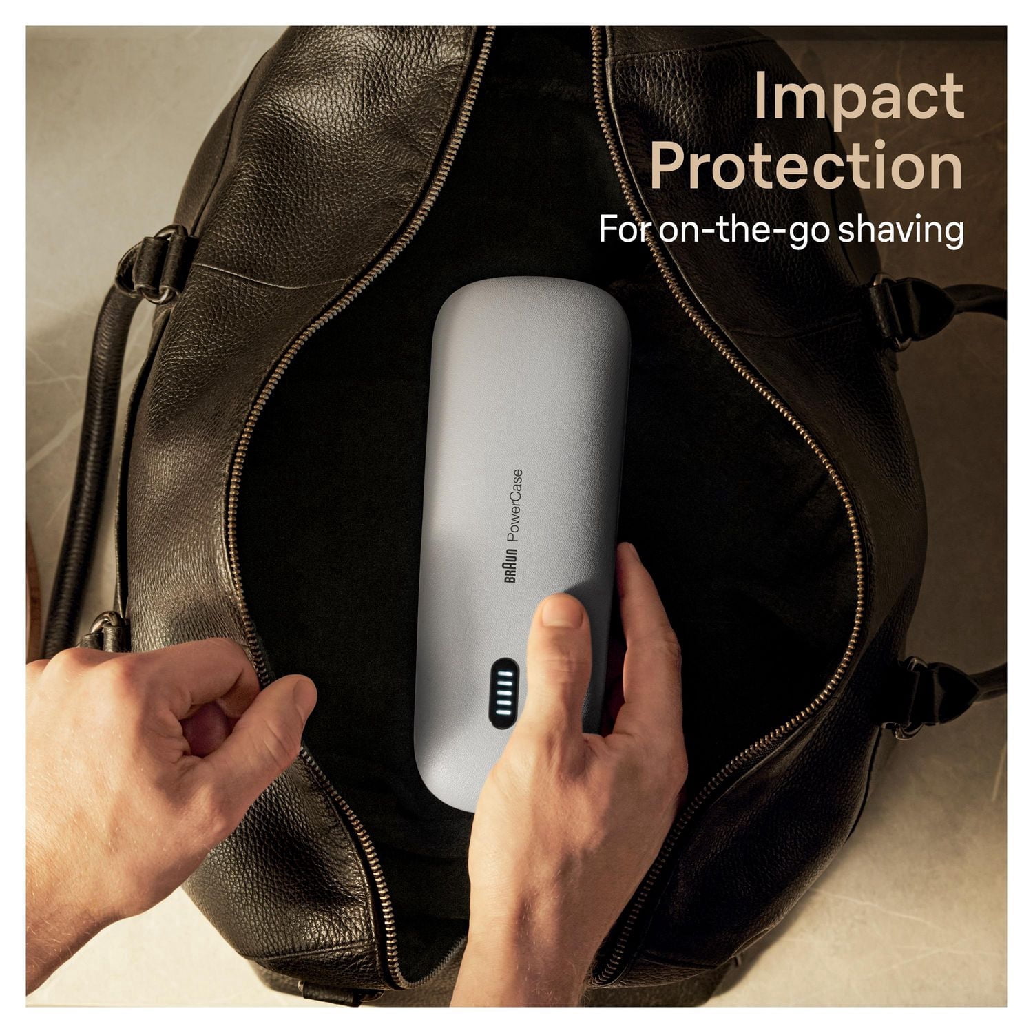 Braun Powercase, compatible with Braun Series 8 and 9 Electric Shavers, charges for up to 6 weeks