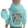 thumbnail image 4 of Cnbwig Girls Hoodies Kids Casual Tops Letter Printed Hoodies Toddler To Big Kids Long Sleeve Sweatshirt Pullover Drop Shoulder Jacket with Pocket Hoodies Shirts Fall Clothes B-Mint Green 10-11 T, 4 of 4