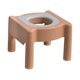 thumbnail image 3 of Asiento de inodoro para ancianos, taburete, orinal, silla para baño, duradero, antideslizante, tamaño Capota blanda de poliuretano color caqui, 3 of 9