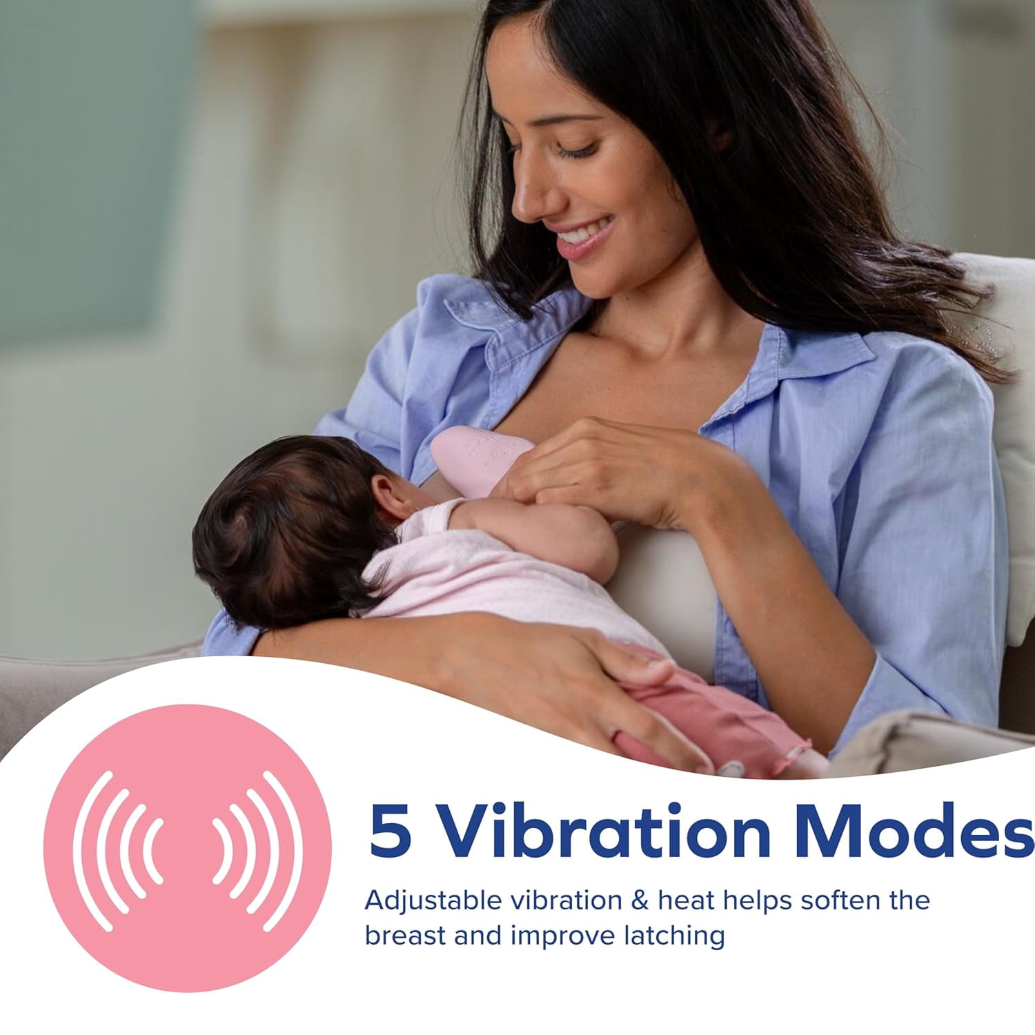 Dr. Talbot's Mom Heat & Vibration Lactation Massager for Breastfeeding Mothers