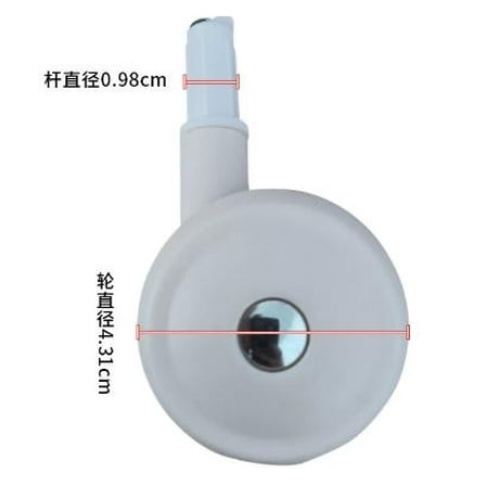 4pcs Baby Walker Replacement Wheel Quiet Swivel Caster Universal Plastic Trolley Casters for Chair Shelf Furniture Push Walker Strollers