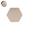 Beige, variant on Hexagon Plastic Stepping Slab for Garden Pathways and Outdoor Walkways, Durable and Weather-Resistant Decorative Paver for Landscaping and Yard Design