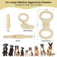 thumbnail image 6 of PcEoTllar Dog Toys for Aggressive Chewers, Outdoor Tug Dog Toy for Small Medium Large Breeds, Beige, 6 of 10