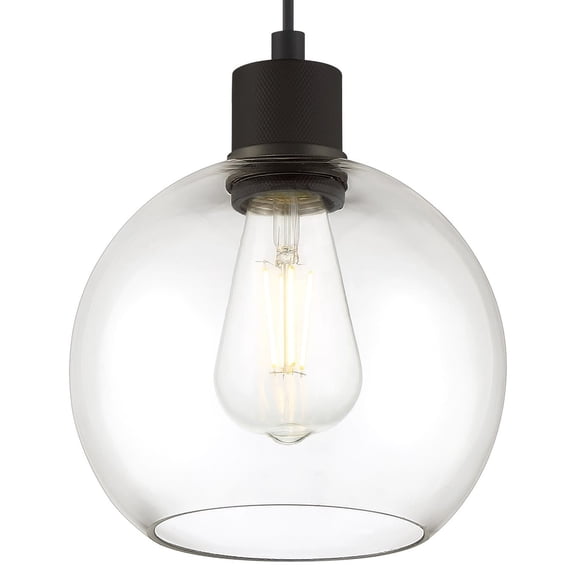 Access Lighting Burgundy LED Pendant in Matte Black Color