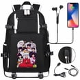 thumbnail image 4 of Anime Dibujos Animados Inuyasha USB Gran Capacidad Joven Estudiante Mochila Hombres Mujeres Ocio Viaje, 4 of 4