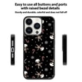 thumbnail image 2 of Halloween Skull Skeleton for iPhone 12/12 Pro Case, Cute Aesthetic Trick Treat Candy Shock-Absorbent Protectivefor Woman,Black, 2 of 6