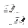 thumbnail image 3 of Eigraketly Sillín de Metal para puente de guitarra, ajustable, sin rebabas, firmeza, cola dura, tornillos impermeables, resortes, accesorios para Accesorios para instrumentos musicales Plata Eigraketly OD025785-01, 3 of 6