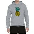 thumbnail image 2 of Wild Bobby, Trendy Tropical Pineapple, Fashion, Unisex Graphic Hoodie Sweatshirt, Heather Grey, Large, 2 of 4