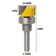 thumbnail image 2 of de '', Herramientas de Ajuste, Enrutador, Vástago Rasante, Broca para Mortaja / Molino de Pntil Soledad Mortise Template Router Bit, 2 of 6