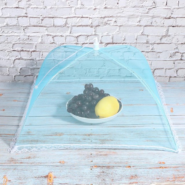 Cubierta plegable para alimentos, cubierta para alimentos de malla lavable extraíble, 2 uds., la mejor de su clase Jadeshay A