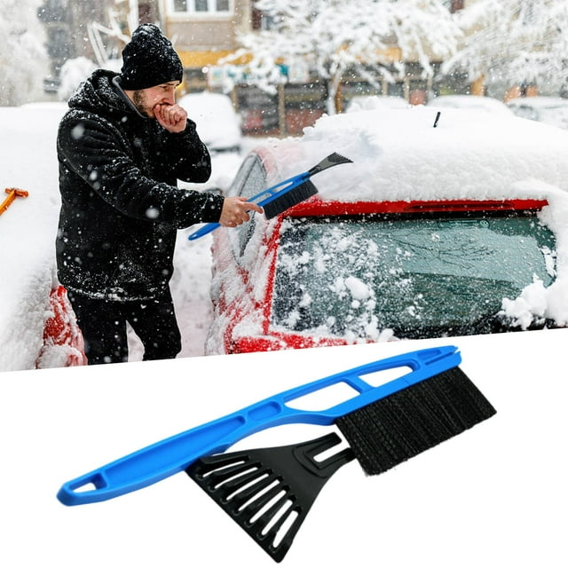 Nilvkv Multifunctional Snow Plow Detachable In Winter with Brush Snow Plow Large Defrosting Cleaning Car Snow Plow
