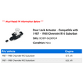 thumbnail image 2 of Door Lock Actuator - Compatible with 1987 - 1988 Chevy R10 Suburban, 2 of 2