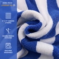 thumbnail image 5 of Blue Cabana Stripe Extra Large Bulk Beach Towels 32x64 Pack of 36 - Soft Ringspun 100% Cotton Pool Towels - 3 Dozen Wholesale Pack - Quick Dry, Highly Absorbent – Perfect for Pool, Hotels and Resorts, 5 of 8