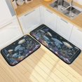 thumbnail image 7 of 2-Piece Kitchen Mat Set Non Slip Washable Floor Mats Decorative Rugs for Kitchen Sink Laundry Bioluminescent Marine Plants, 7 of 7
