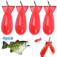 thumbnail image 1 of Alimentador Cohetes Pesca Carpa Señuelo Bomba 3 Tamaños Soporte para Cebos Aparejos (M) Rojo, 1 of 5