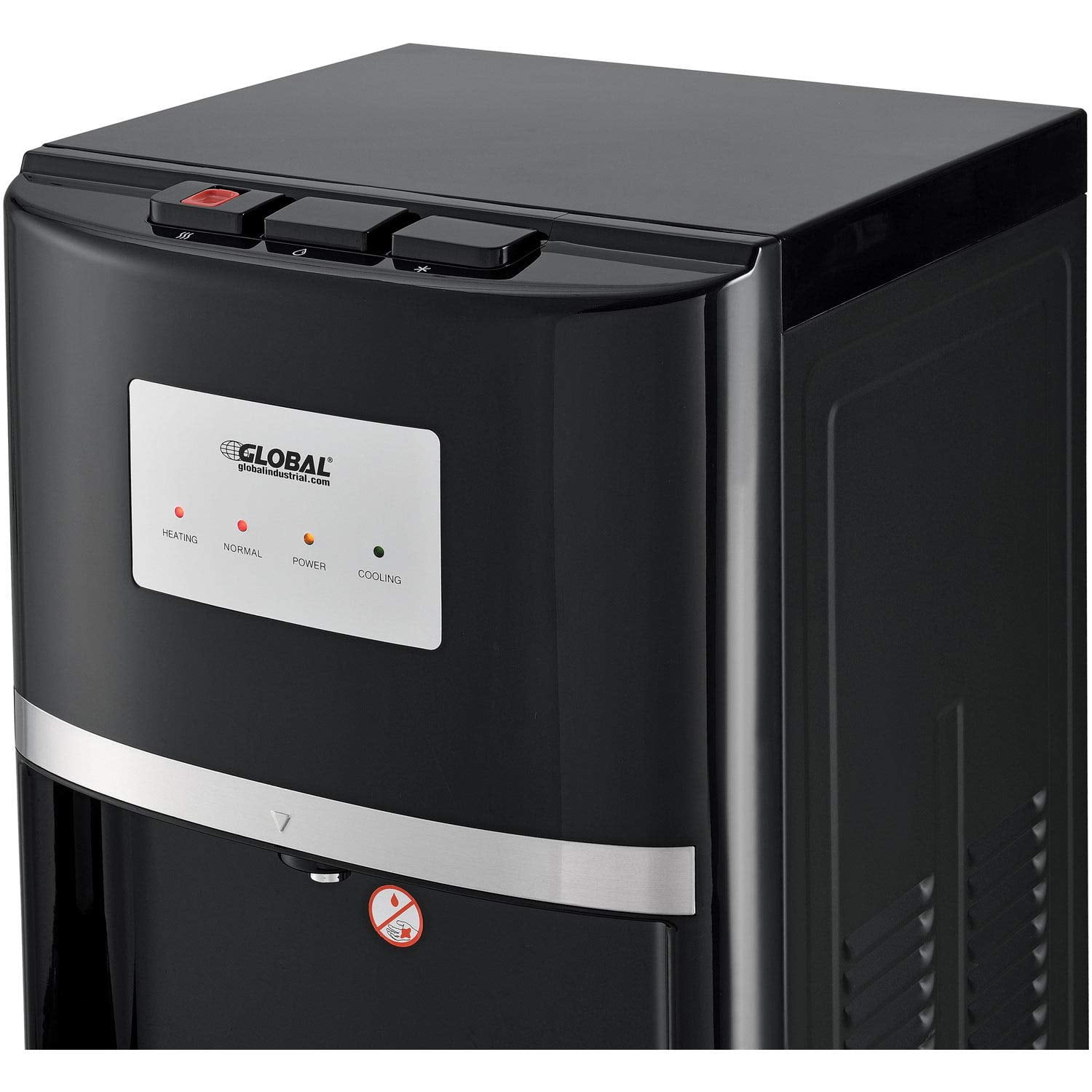 TCL Household Appliances 670435 Global Industrial Tri-Temp Non-Filtered Water Dispenser, Black with Stainless