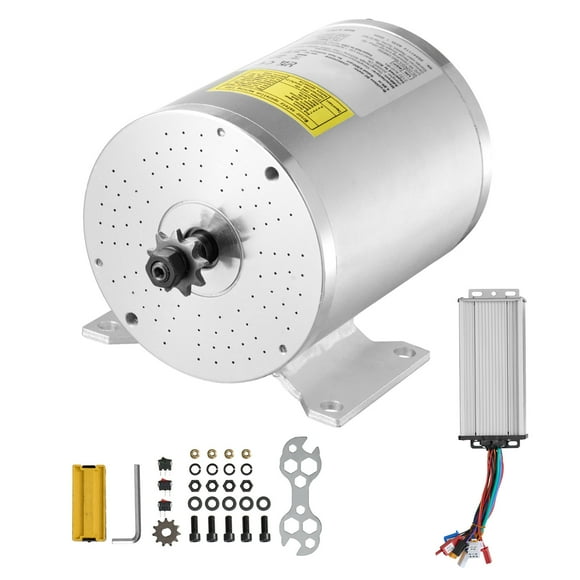 KFFKFF 2000W Electric Brushless DC Motor Kit - 48V 4300rpm Motor with Upgraded Speed Controller for Go Karts E-Bike Motorcycle Scooter