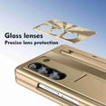 thumbnail image 5 of Dteck Slim Fit for Z Fold 6 Case with S Pen & S Pen Holder, Tempered Glass Screen Protector & Adjustable stand Hinge Protection Shockproof Lightweight Full Protective Cover for Z Fold 6 5G,Gold, 5 of 8