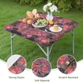 thumbnail image 4 of Dachshund Dog and Flower Floral Square Fitted Tablecloth with Elastic Edge,Square Table Cover,Washable Elastic Table Cover for Home Kitchen Party Decor 34"x34", 4 of 6