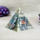 thumbnail image 3 of Pirámide de metal Milagro Artesanía de galvanoplastia Exquisito recuerdo turístico Pirámide de ahorros, 3 of 5
