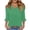 Green-Shirts, variant on 3/4 Length Sleeve Womens Tops Casual V Neck Shirts Fashion Solid Petite Blouses Classic Elegant T-shirts Top S-2XL