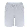 thumbnail image 5 of yillto Mens Summer Shorts 7 Inch Elastic Waist Drawstring Loose Breathable Causal Shorts with Pockets, 5 of 7