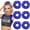 Royal Blue, variant on 2026 New Black Glitter Rhinestone Scrunchies, Sparkly Cheerleading Hair Bands, Elastic Ponytail Holders for Cheer Competition Girls