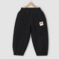 thumbnail image 3 of 5T Girls Clothes Fleece Pants Boys Toddler Girls and Boys Fleece Lined Sweatpants Youth Jogger Pants with Pockets Drawstring Active Clothes for Kids Black 5-6 Years, 3 of 3