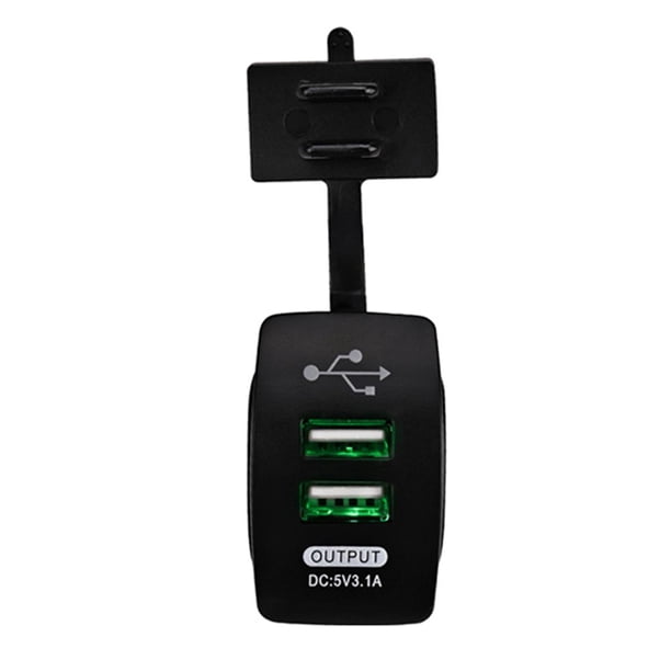 Cargador de coche USB dual de 12-24 V 5 V 3.1A Cargador de teléfono móvil universal para automóvil Reemplazo para motocicleta de automóvil Coche eléctrico Barco sidaley DZ4575-03B