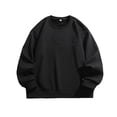thumbnail image 2 of AWZXDE Men's Oversized Letter Print Sweatshirt, Drop Shoulder Crewneck Pullover, Comfortable Fall Top Black,XXXXXL, 2 of 4