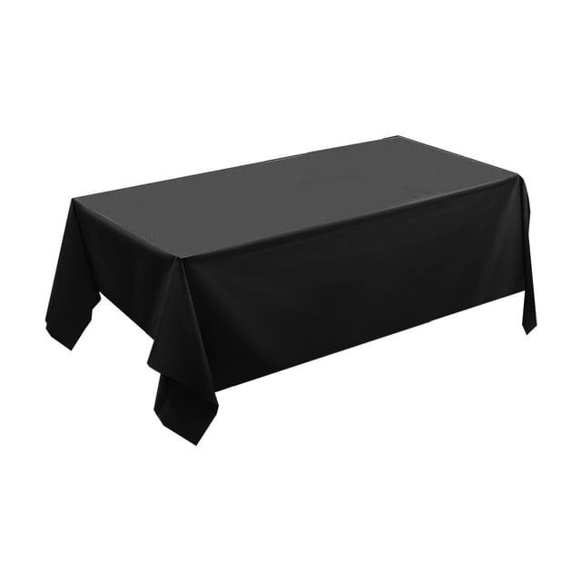 Picnic Table Cover Disposable Plastic Tablecloth 54 in x 108 in Solid Color for Parties Picnics and Events