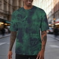 thumbnail image 2 of Casual Suelto Elástico de Manga Corta de los Hombres Blusa, Cuello Redondo de Color Sólido Top Deportivo para Gimnasio Y Actividades Al Aire Libre, 2 of 6