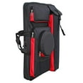 thumbnail image 1 of Mochila artista, estuche de cartera de arte, transportista de almacenamiento de telas de oxford gran bolsa de dibujo para suministros de manualidades Rojo negro, 1 of 8