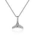 thumbnail image 1 of Collar con colgante de cola de sirena de delfín, joyería de plata de ley S925, cadena de caja Sincero Electrónica, 1 of 5
