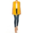 thumbnail image 5 of Moa Collection Women's Casual Open Draped Front Solid Cardigan Vest, 5 of 7
