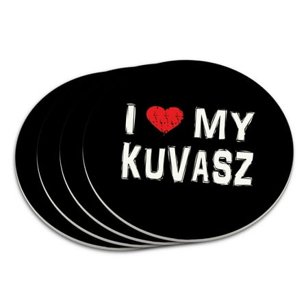 

I Love My Kuvasz Stylish Coaster Set